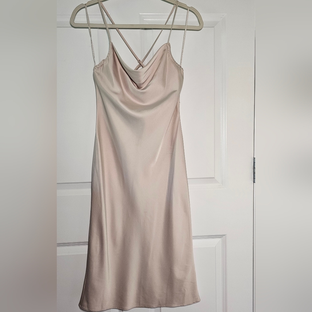 Express Blush One Shoulder Dress